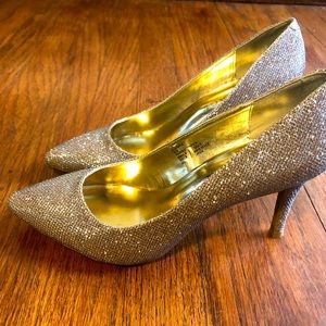 Rampage sparkly heels